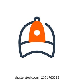 Pickleball Hat Design Vector Icon Illustration