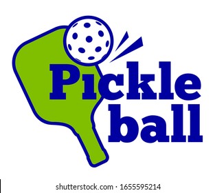 pickleball hit sticker - paddle and ball 