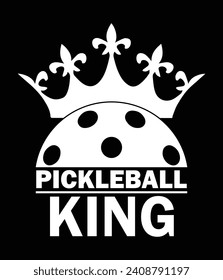 "Pickleball king" EPS Vector File