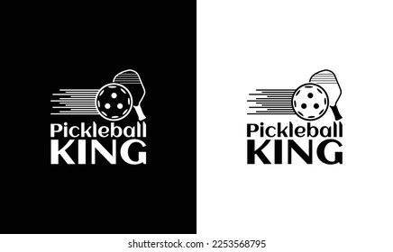 Pickleball King T shirt design, typography