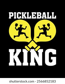 Pickleball king T-Shirt Design vector 