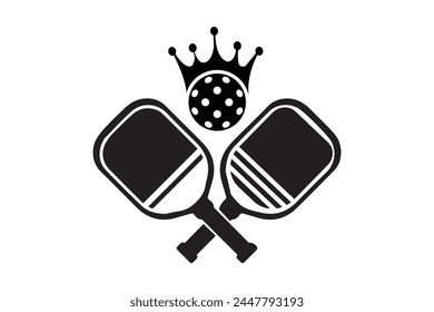 Pickleball Vector rey diseño gráfico instantáneo libre Descarga