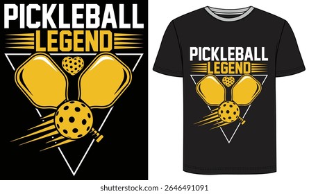 Pickleball Legend _ Pickleball T Shirt Vector Design 