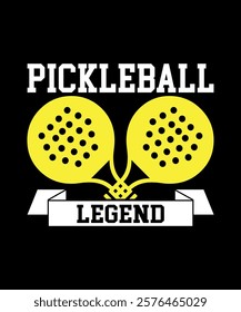 Pickleball Legend T-Shirt Design vector 