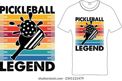  Pickleball Legend - Pickleball Vintage Grange T Shirt Design