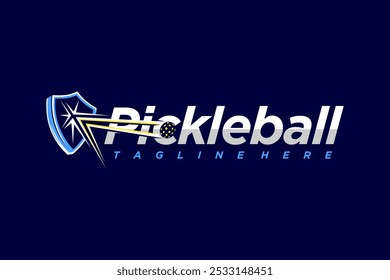 Logotipo de letras Pickleball, logotipo de Pickleball