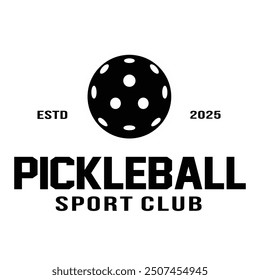 Pickleball logo badge emblem. Emblem set collection vector illustration for a pickleball club
