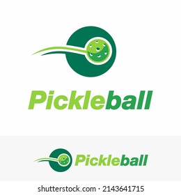 Pickleball logo design vector illustration