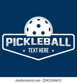 Pickleball logo icon design, sports badge template. Vector illustration