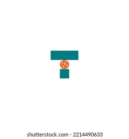 Pickleball logo, Initial letter T