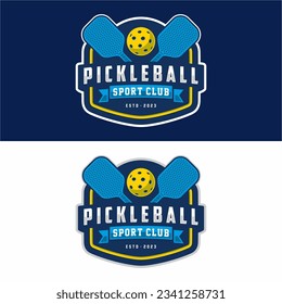 pickleball  logo. Sport badge. Vector illustration.