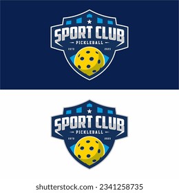 pickleball  logo. Sport badge. Vector illustration.