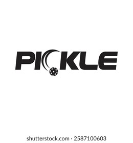 Pickleball logo for team badge, community, academy, tournament, championship
