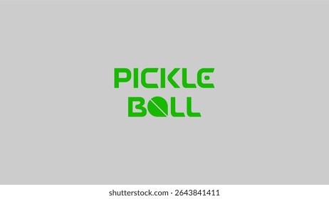 Pickleball Logo Vector Artworks - Text Style
