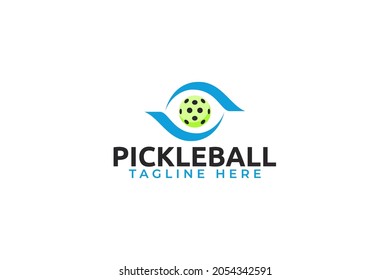 pickleball logo vector graphic for any business especially for sport club, team, association, community, etc.