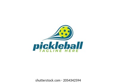 pickleball logo vector graphic for any business especially for sport club, team, association, community, etc.