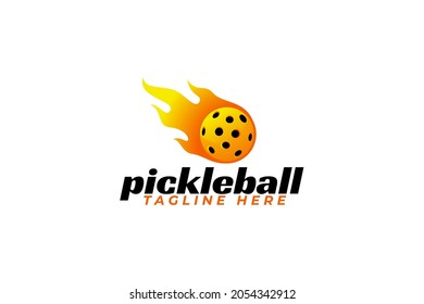 pickleball logo vector graphic for any business especially for sport club, team, association, community, etc.