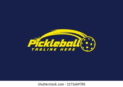 pickleball logo vector graphic for any business especially for sport team, club, community.