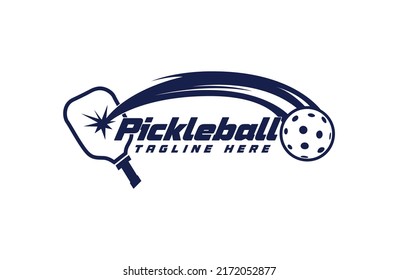 gráfico vectorial del logo de pickleball para cualquier negocio especialmente para equipo deportivo, club, comunidad.