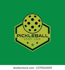 pickleball logo vector graphic for any business especially for sport team, club, community.