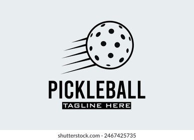 pickleball logo vector graphic for any business especially for sport team, club, community.