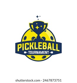 Pickleball Logo vector graphic for any business especially for sport community, team, club and tournament.