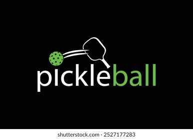 Pickleball logo vector graphic for any business especially for sport team, club, community.