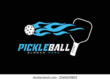 Pickleball logo vector graphic for any business especially for sport team, club, community.