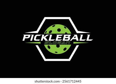 Pickleball logo vector graphic for any business especially for sport team, club, community