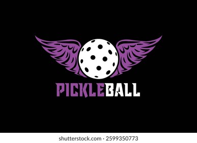 pickleball logo vector graphic for any business especially for sport team, club community.