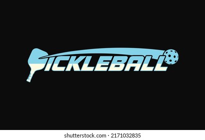 logo de pickleball vector y logotipo deportivo