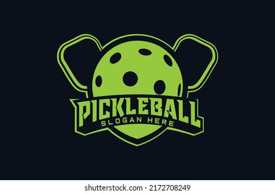 pickleball logo vector and sports logo