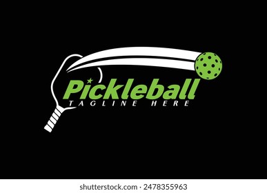 pickleball logo vector and sports logo