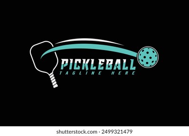 pickleball logo vector and sports logo