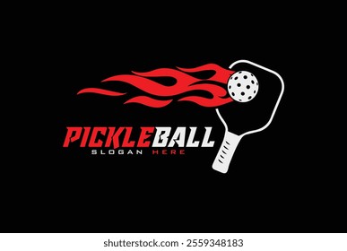 Pickleball logo vector and sports logo