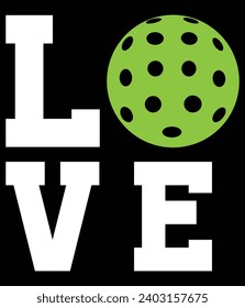 "Pickleball Love" EPS Vector File