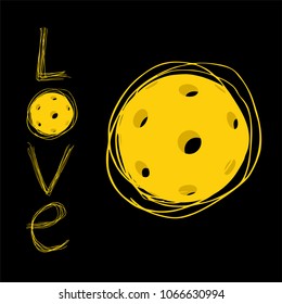 Pickleball love message