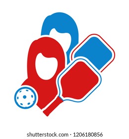 Pickleball match illustration