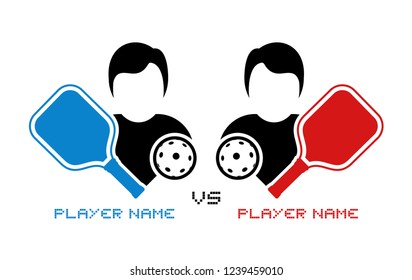 Pickleball match illustration