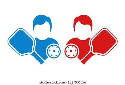 Pickleball match illustration
