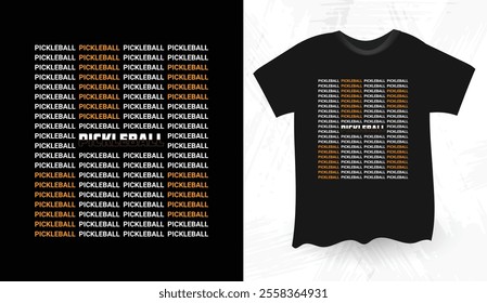 Pickleball modern typography t shirt design.