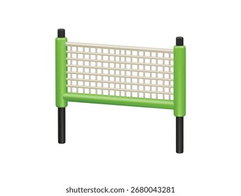  ícone de rede de pickleball renderização de ilustração 3d