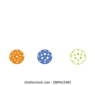 pickleball   paddels and balls on transparent background - vector illustration
