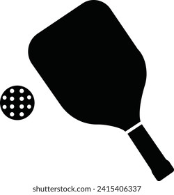 Pickleball paddle with ball High quality vector. Premium editable vector file of seamless pickleball pattern best for your digital pattern design and print mockup, isolated on transparent background.