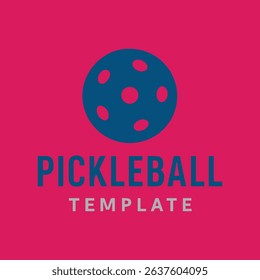 Pickleball Paddle and Ball Icon vector design