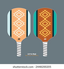 Diseño de paleta de pelota de picnic con patrón nativo americano, puede personalizar fácilmente el color del diseño de acuerdo con su visión. 