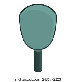 Pickleball paddle icon cartoon vector. Serve badge. Outdoor label