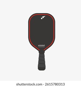 Pickleball paddle illustration. Tennis racket. Sport equepment design. Vector illustration on white