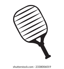 Pickleball paddle Printable Vector Illustration. Pickleball Paddles and Ball Vector, Pickleball Clipart, Pickleball Bat Symbol