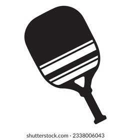 Pickleball paddle Printable Vector Illustration. Pickleball Paddles and Ball Vector, Pickleball Clipart, Pickleball Bat Symbol